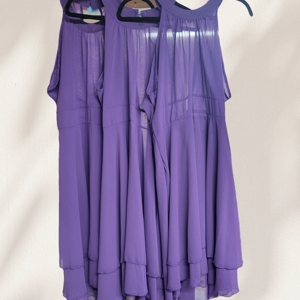 Halter Style Bridesmaid Lot Of 3 Source Unknown Size (See Measurement